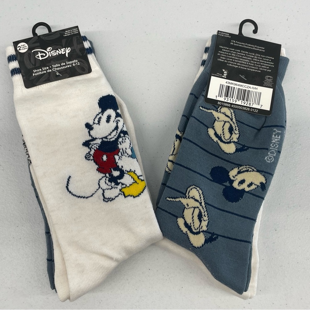 Disney Mickey Mouse Socks -NWT- 4 pairs